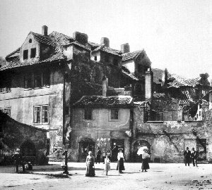 Prague, The Jewish Quarter, end XIX century